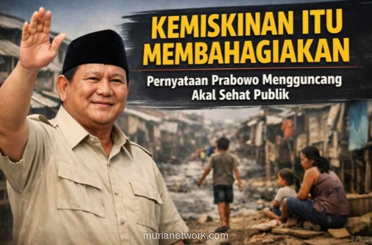 Klaim Bahagia Prabowo Beradu dengan Data 100 Juta Penduduk Miskin