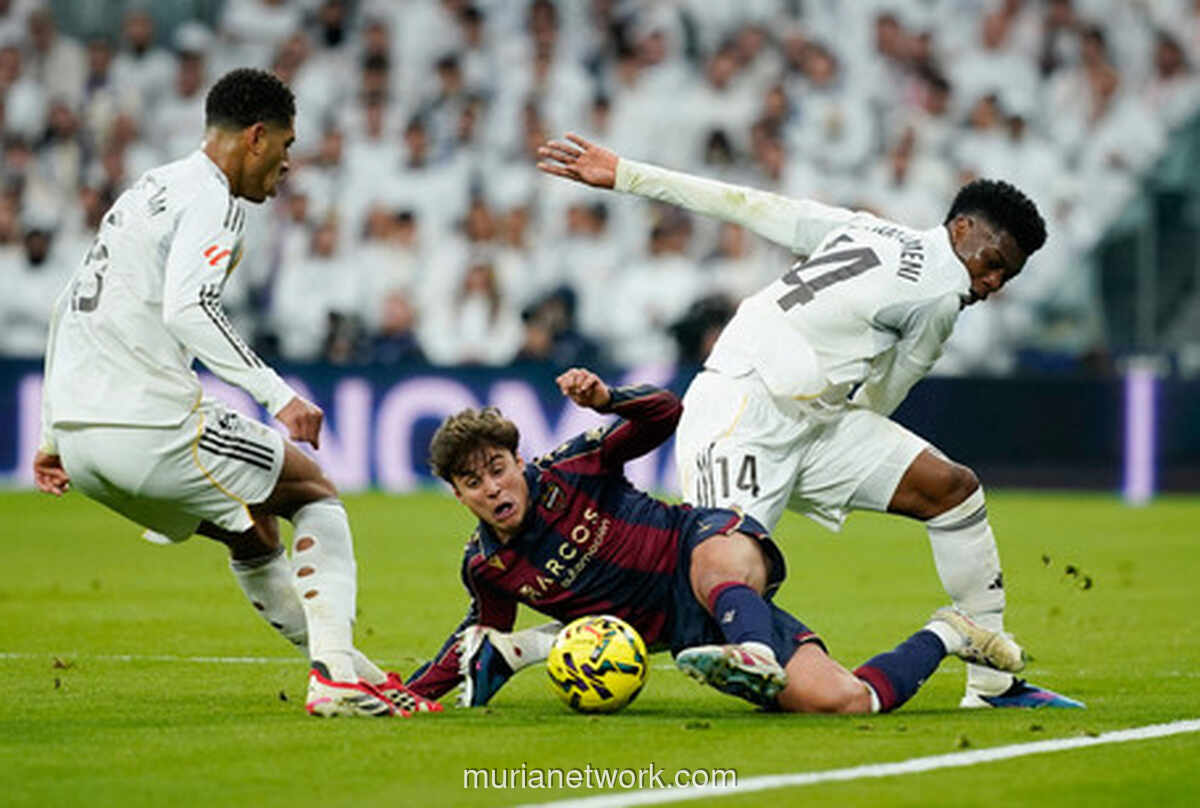 Real Madrid Tuntaskan Levante 2-0, Mbappe dan Asencio Jadi Penentu