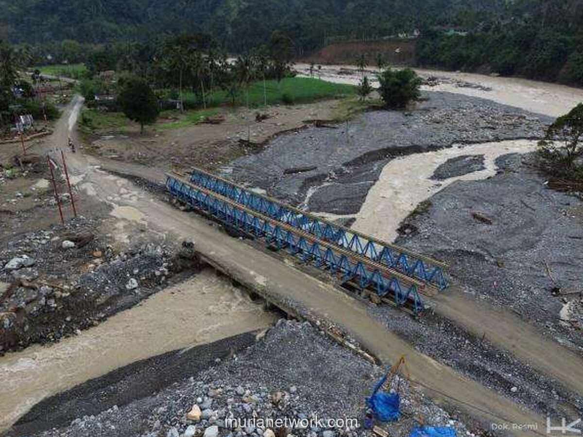 270 Jembatan Bailey Segera Sambung Tiga Provinsi yang Porak-Poranda