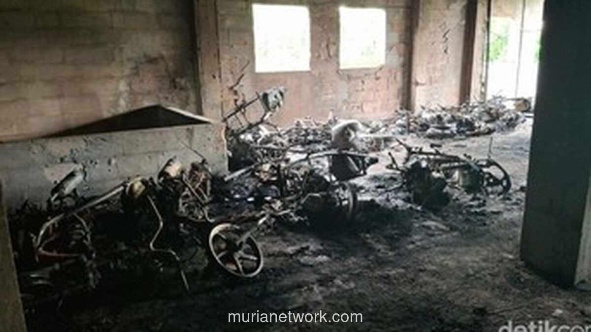 Korsleting Motor Kawasaki Picu Kebakaran Parkiran Stasiun Bogor, 19 Motor Hangus