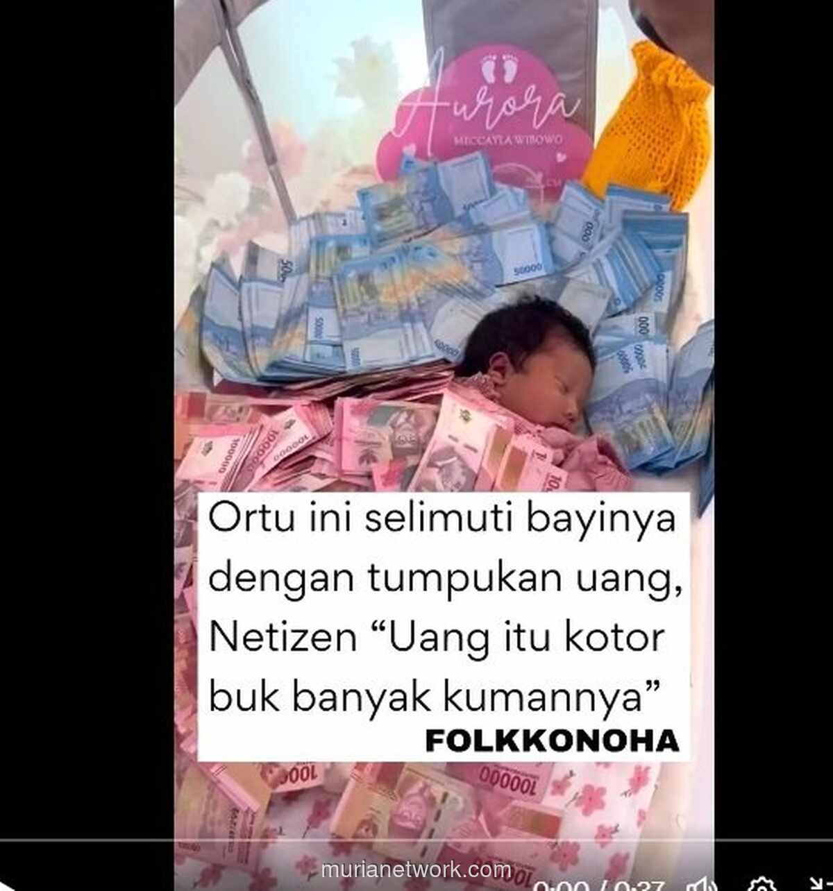 Bayi Diselimuti Uang, Warganet Soroti Kekhawatiran Kesehatan dan Riya