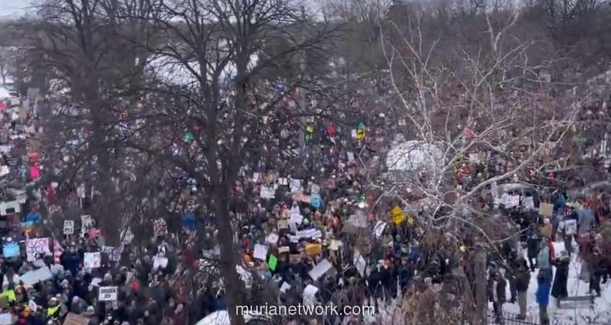 Kemarahan Warga Minneapolis Meledak, Aksi Massa Serentak Guncang AS Usai Penembakan oleh ICE