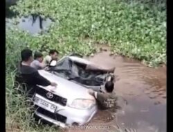Mobil Dinas Terjun ke Kanal, Dua Pegawai Bank Tewas di Pelalawan