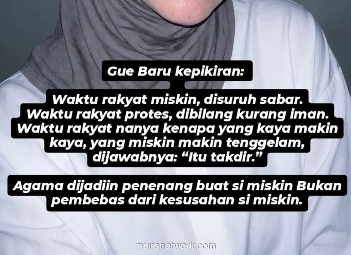 Agama atau Bius Massal? Ketika Ibadah Hanya Menenangkan, Bukan Membela