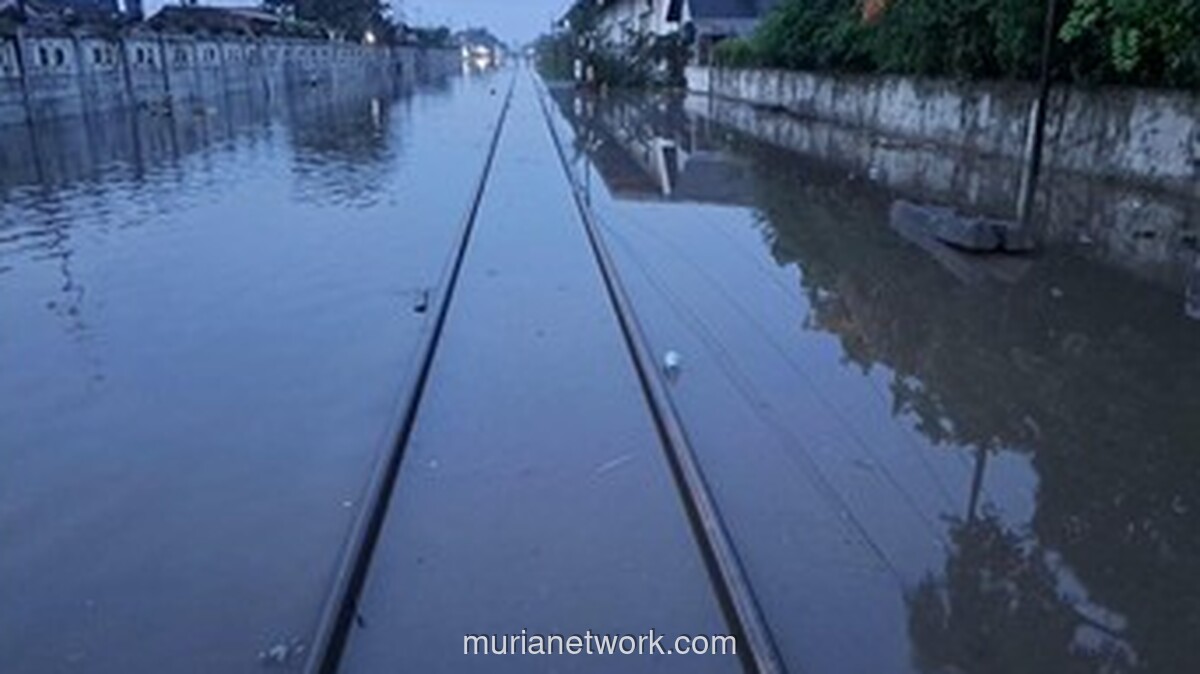 Tanggul Jebol dan Air Pasang Lumpuhkan 98 Perjalanan Kereta di Pekalongan