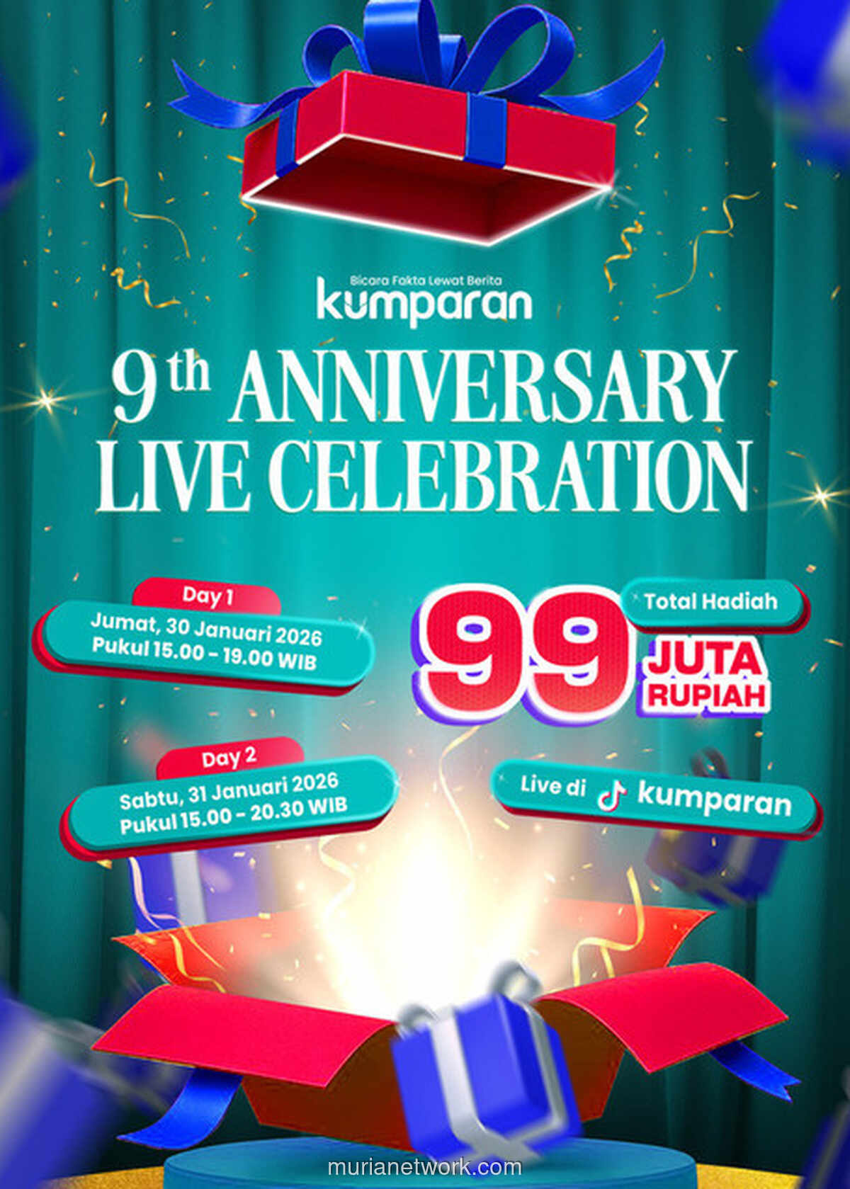 Kumparan Gelar Live Anniversary, Siap Bagikan Hadiah Rp 99 Juta