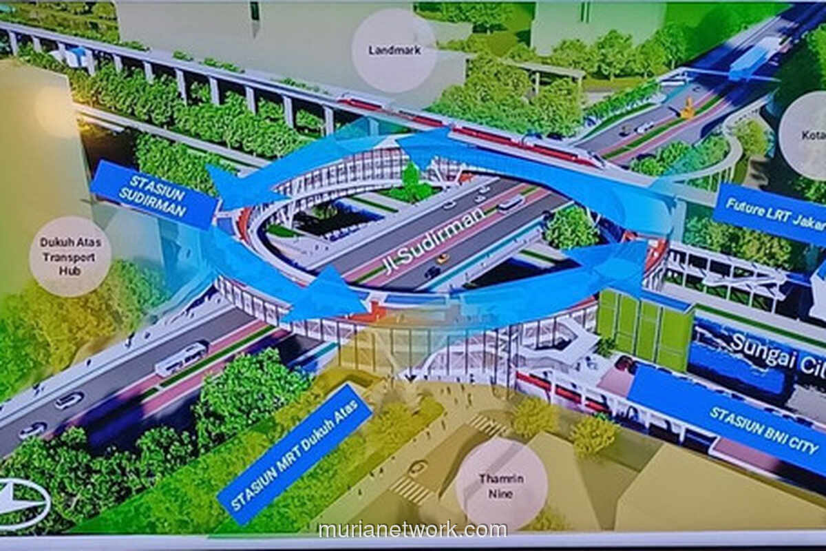 Cincin Donat untuk Pejalan Kaki: MRT Jakarta Rancang Jembatan Melingkar di Dukuh Atas