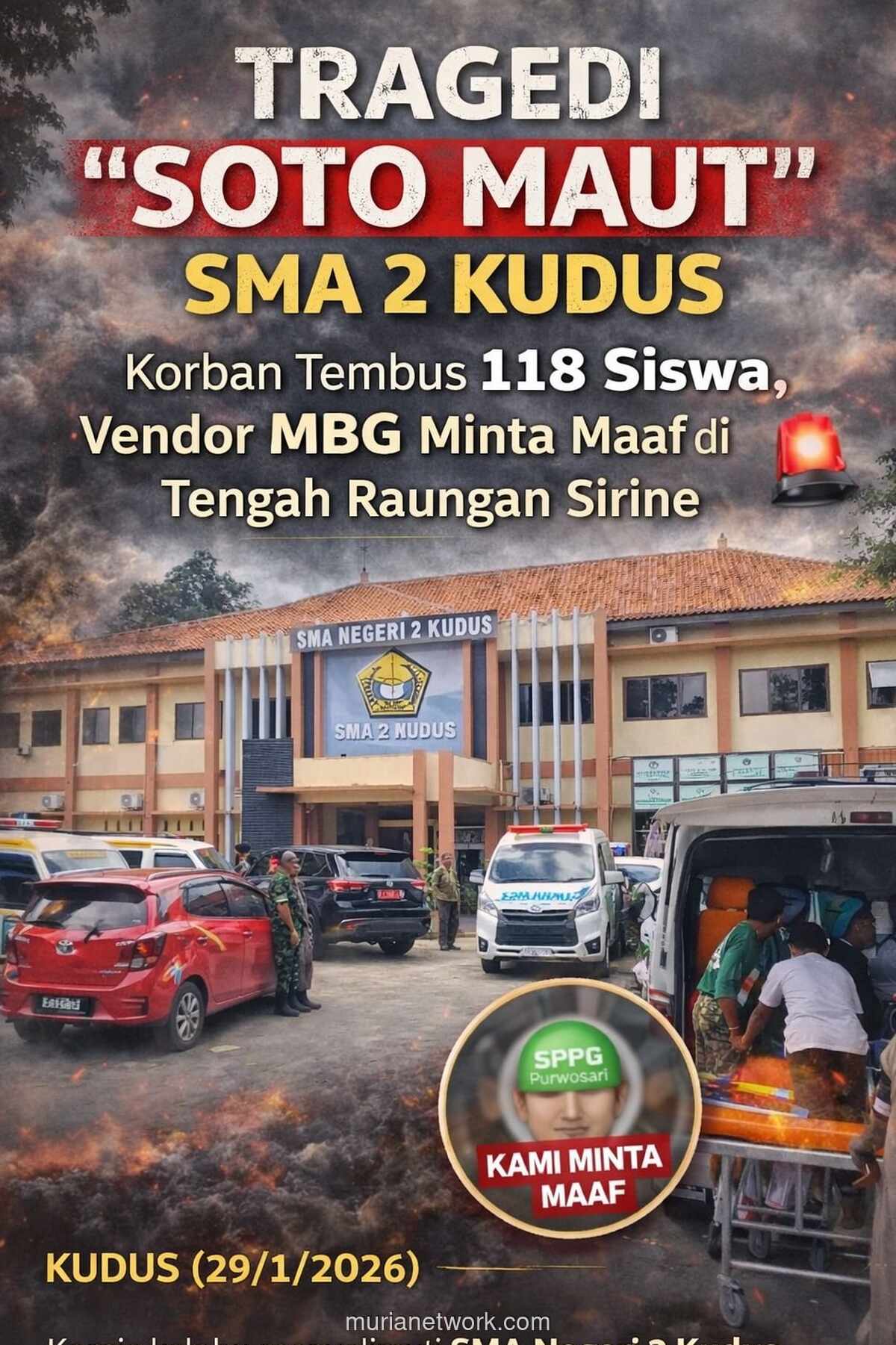 118 Siswa Kudus Terkapar, Program Makan Bergizi Berujung Bencana