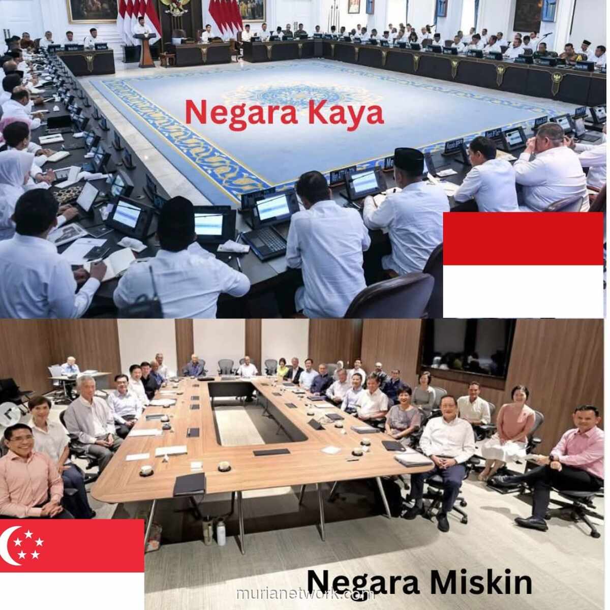 Foto Perbandingan Rapat Kabinet: Pelajaran untuk Generasi Muda yang Nanti Memegang Tampuk