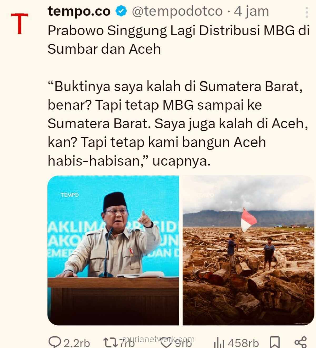 Pidato Prabowo di Sentul Bikin Warganet Geleng-geleng