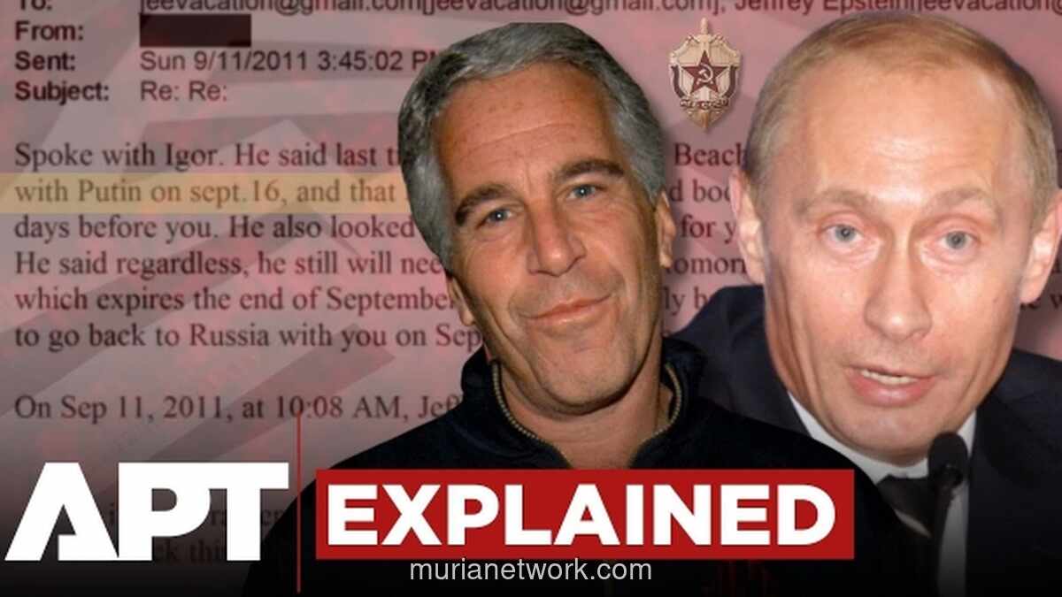 Dokumen Bocor Ungkap Upaya Epstein Dekati Putin Lewat Jaringan Tingkat Tinggi