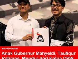 Putra Gubernur Sumbar Mundur dari Ketua PSI, Posisi Diisi Plt