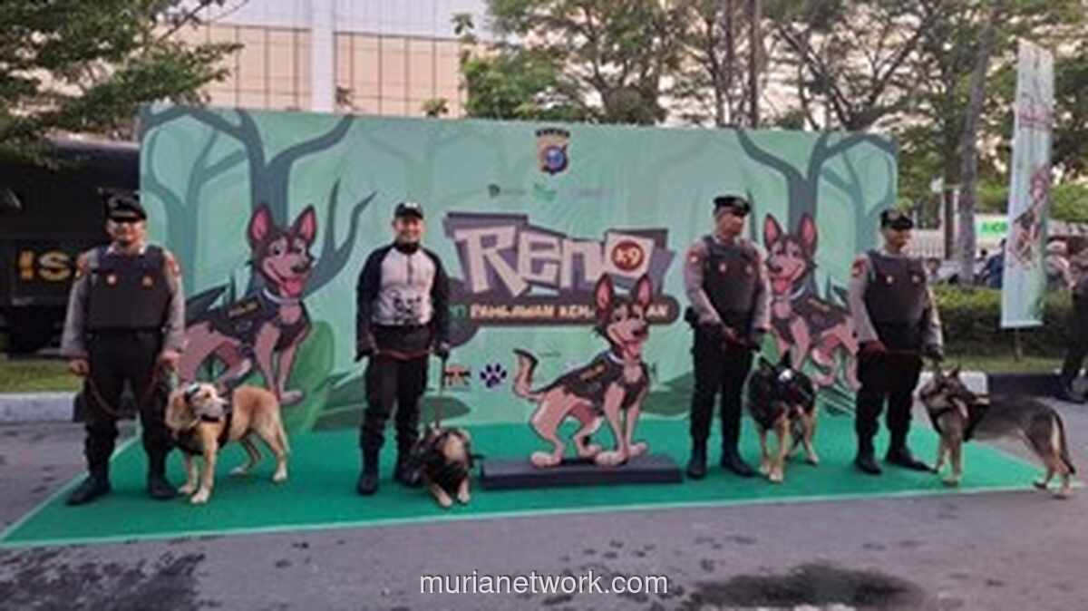 Car Free Day Pekanbaru Berduka: Pawai Penghormatan untuk Reno, Anjing Pelacak yang Gugur sebagai Pahlawan