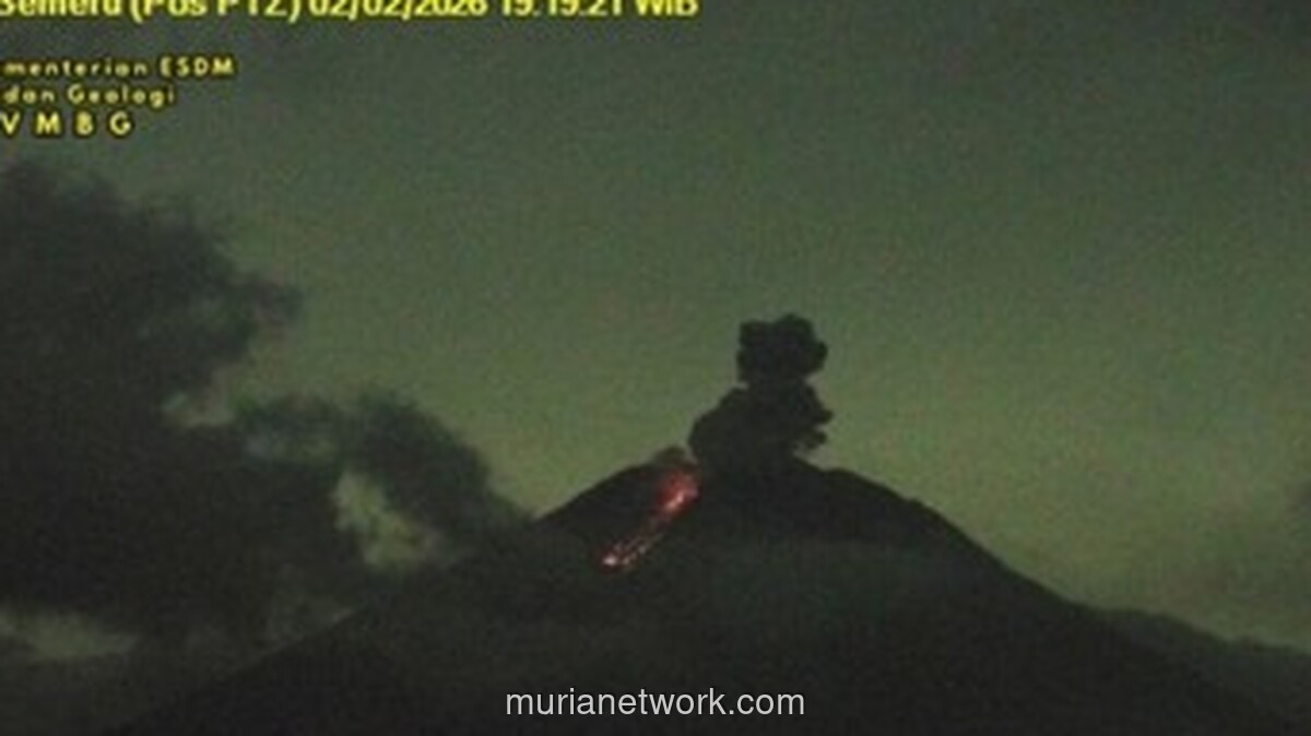 Semeru Bergemuruh Tiga Kali dalam Satu Malam, Status Siaga Diperketat