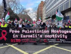 London Bergemuruh: Ratusan Ribu Serukan Akhir Pendudukan Palestina