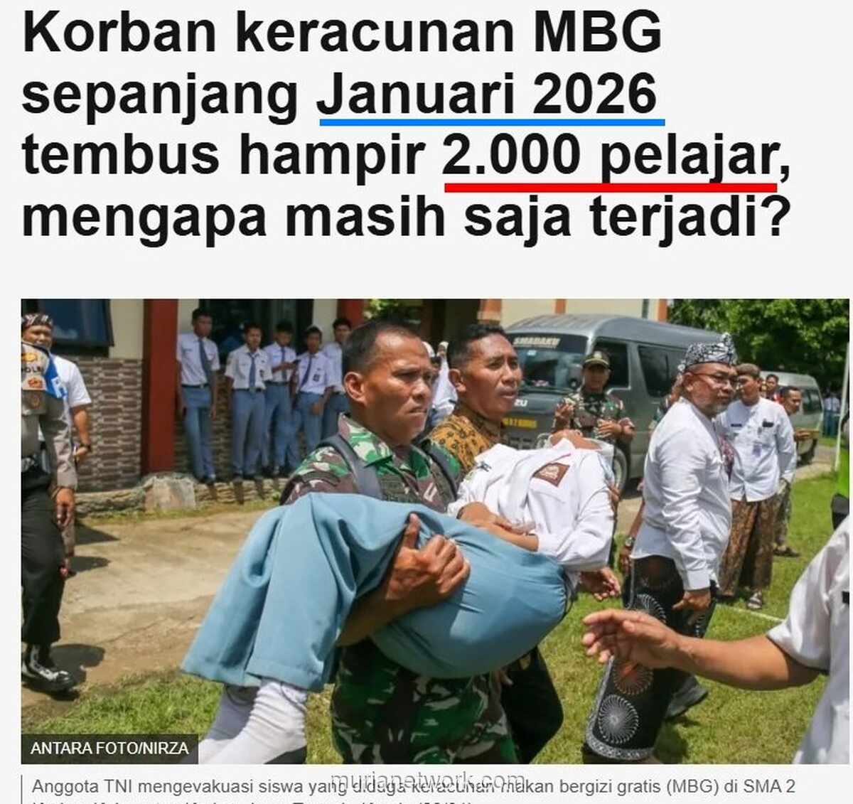 Program Makan Bergizi: Antara Klaim Davos dan Keracunan yang Terus Berulang