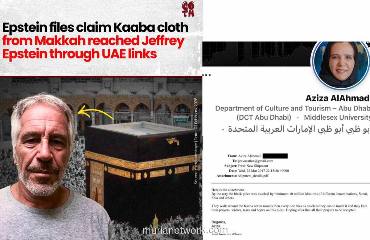 Kain Suci Kabah Dikirim ke Epstein Lewat Jalur Rahasia