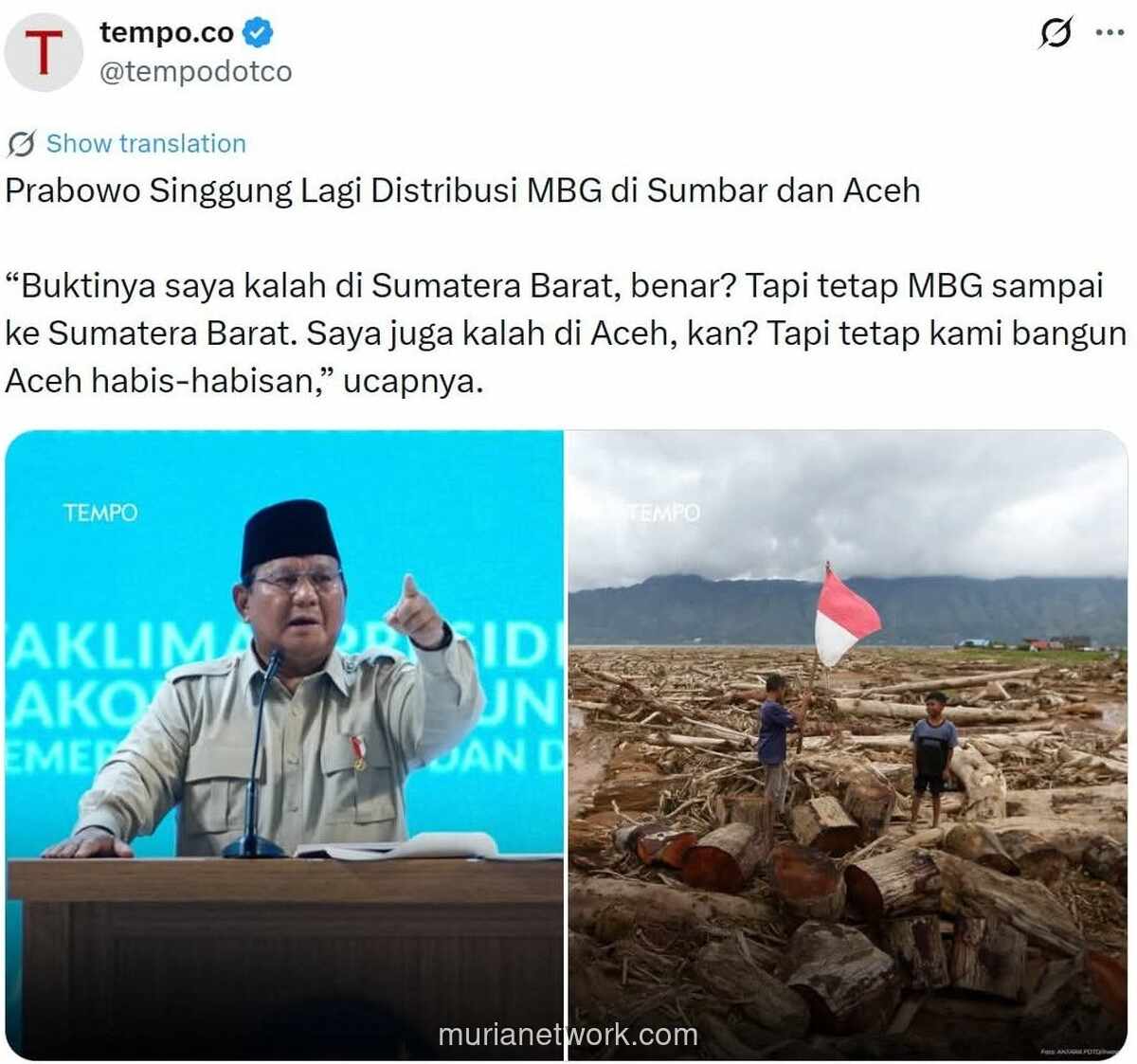 Tere Liye Sindir Pejabat: Logika Kalah-Menang Bisa Picu Aceh Ingin Merdeka
