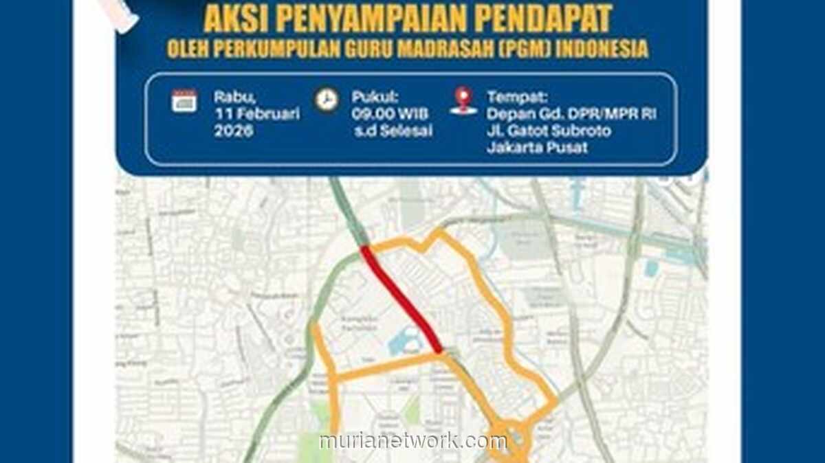 Polisi Siapkan Pengalihan Arus Antisipasi Unjuk Rasa Guru Madrasah di Gedung DPR