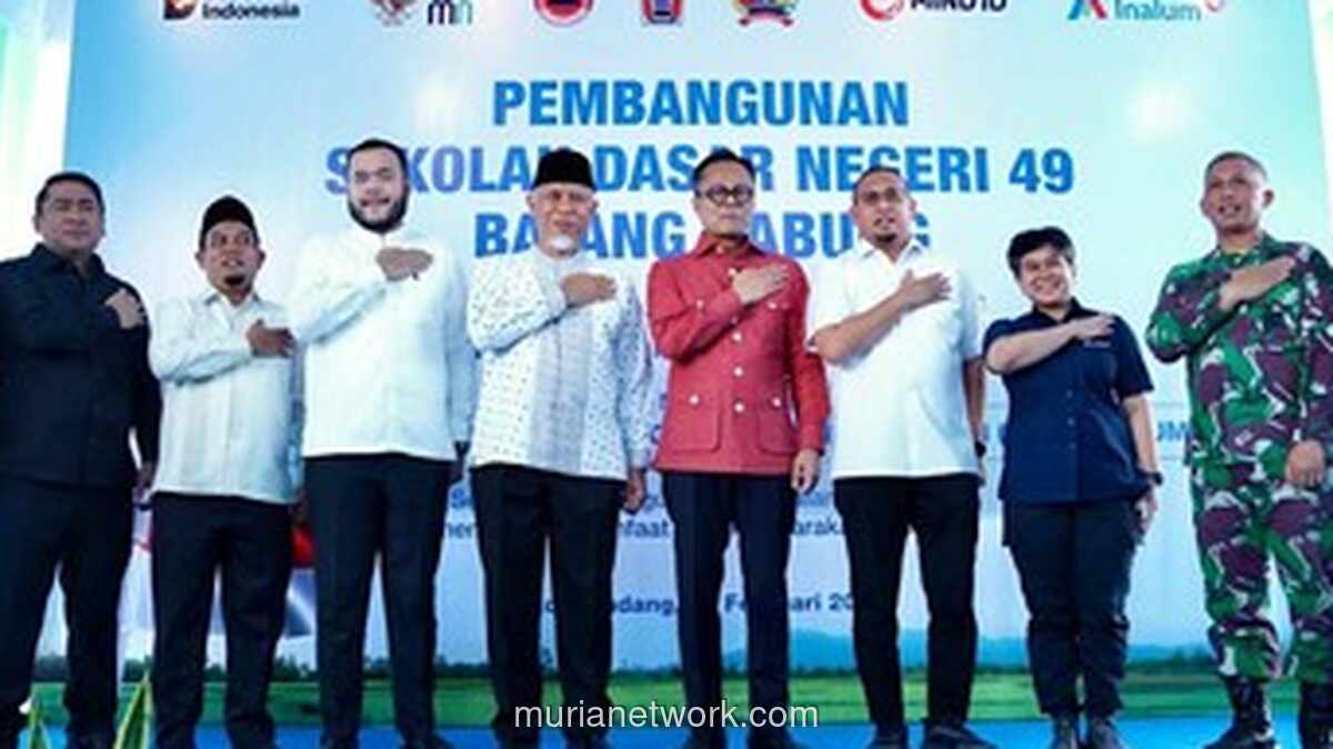 Pembangunan SDN 49 Batang Kabung Dimulai Usai Luluh Lantak Diterjang Banjir Bandang