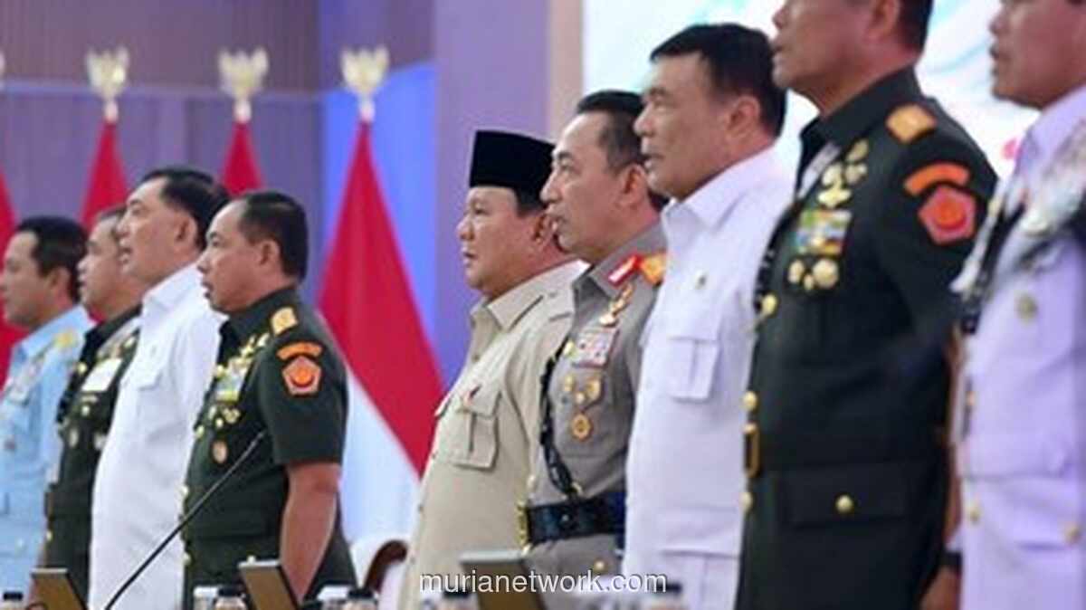 Presiden Prabowo Beri Arahan Awal Tahun kepada Pimpinan TNI-Polri