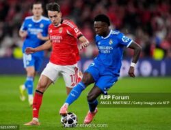 Real Madrid Unggul Tipis atas Benfica di Leg Pertama Play-off Liga Champions