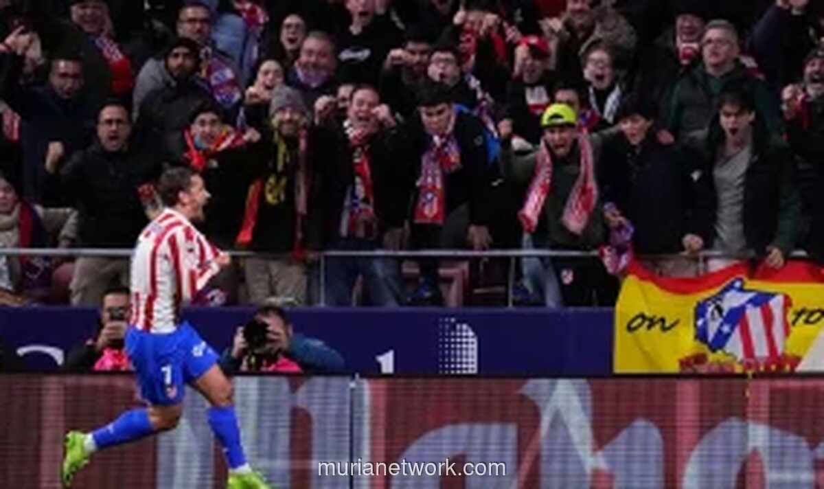 Atletico Madrid Hajar Barcelona 4-0 di Leg Pertama Semifinal Copa del Rey
