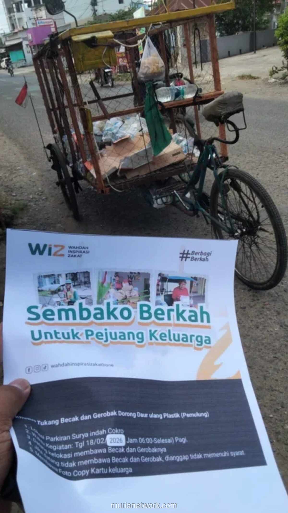 WIZ Bone Siapkan 1.000 Paket Sembako untuk Pekerja Harian Jelang Ramadan