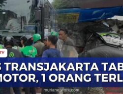 Bus Transjakarta Tabrak Pengendara Motor di Gunung Sahari, Korban Luka Parah