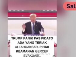 Video Trump Bereaksi pada 2016 Didistorsi dengan Suara Allahu Akbar