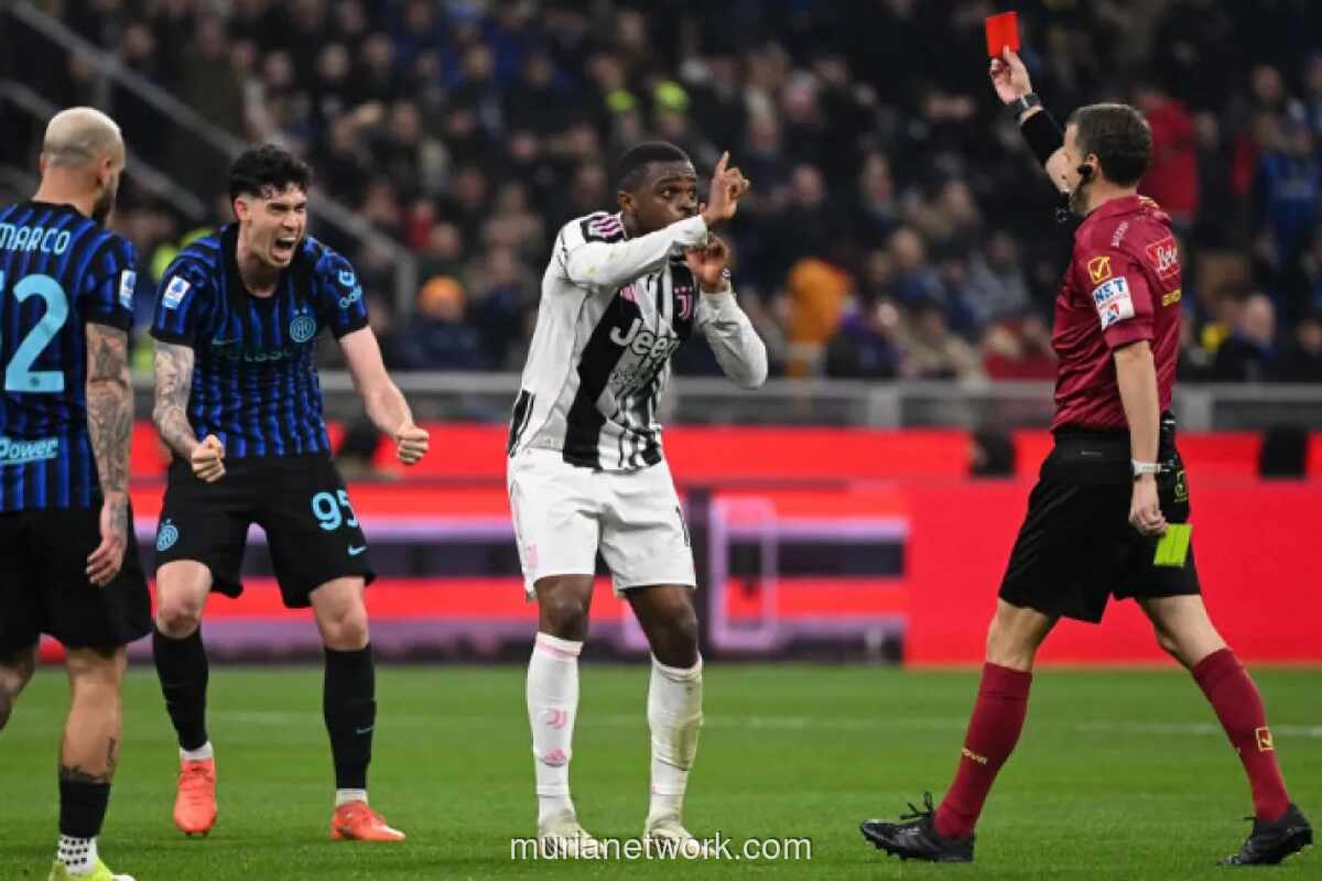 Inter Milan Kalahkan Juventus 3-2 di Tengah Kontroversi Kartu Merah Kalulu