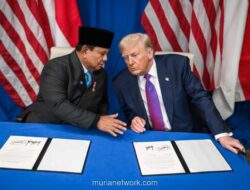 Prabowo dan Trump Teken Perjanjian Perdagangan Bersejarah di Washington
