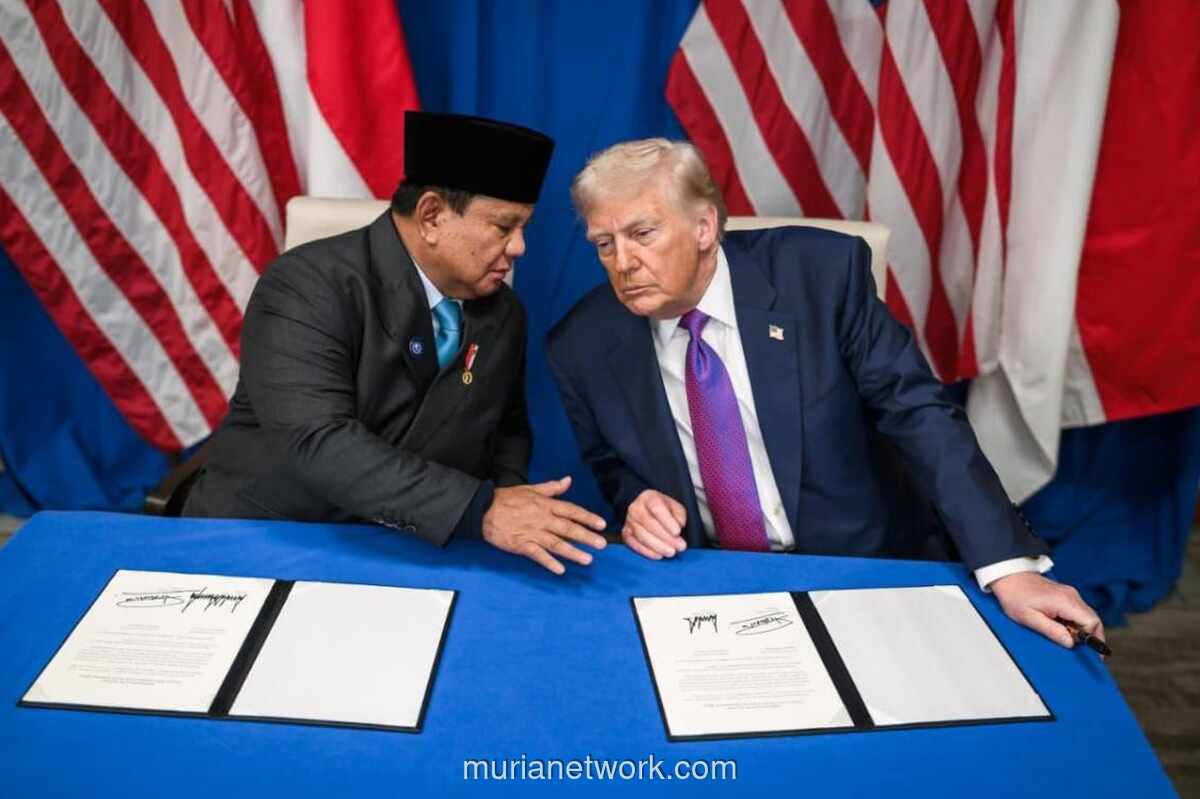 Prabowo dan Trump Teken Perjanjian Perdagangan Bersejarah di Washington