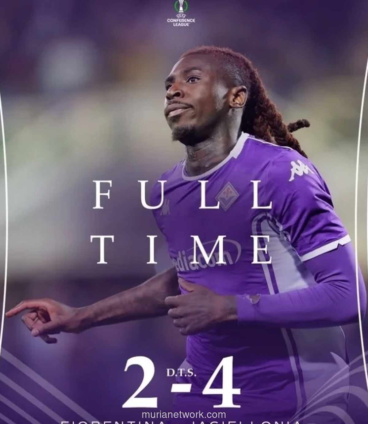 Fiorentina Lolos Dramatis Usai Dihajar Hattrick Mazurek di Liga Konferensi Eropa