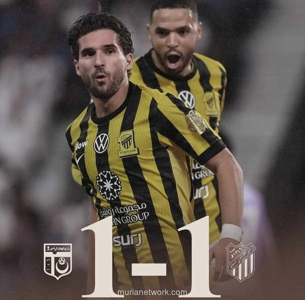 Al-Hilal dan Al-Ittihad Imbang 1-1 Meski Tamu Main 10 Pemain