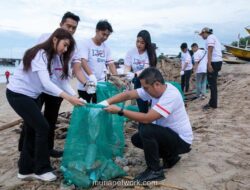 BRI dan Relawan Bersihkan Pantai Kedonganan, Kumpulkan 931 Kg Sampah