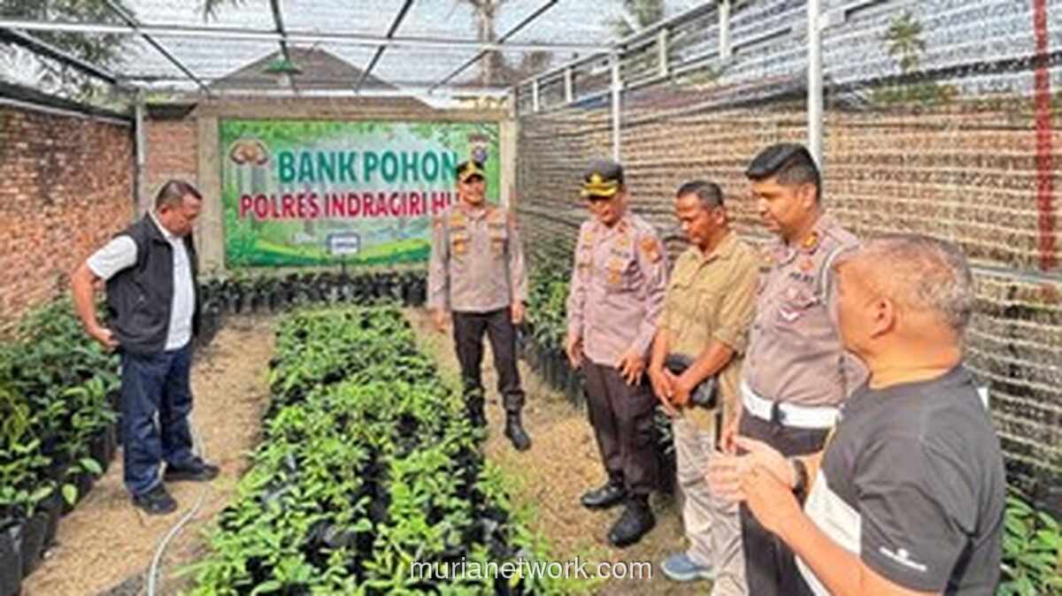Polres Inhu Luncurkan Bank Pohon sebagai Investasi Hijau Jangka Panjang