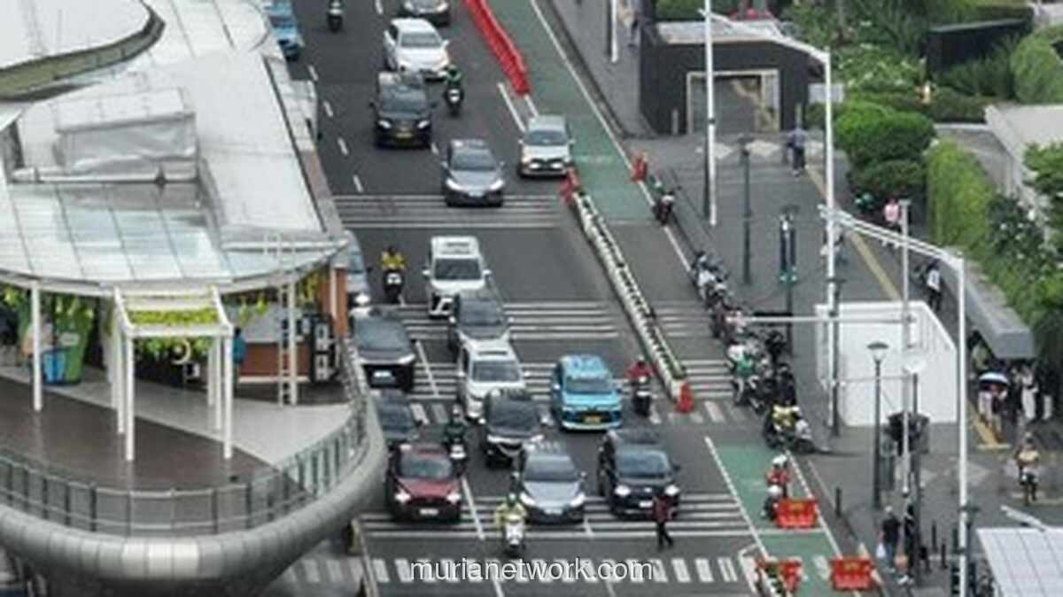 Korlantas Kerahkan Drone ETLE untuk Pantau Kemacetan Saat Ngabuburit di Jakarta Pusat