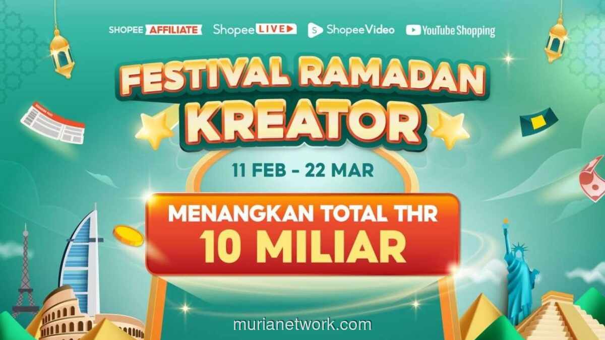 Shopee Gelar Festival Ramadan Kreator 2026, Siapkan Hadiah THR hingga Rp10 Miliar