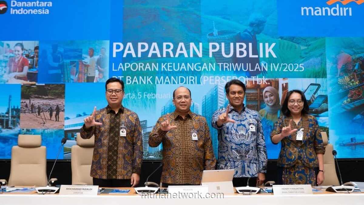 Bank Mandiri Catat Aset Rp2.829,9 Triliun di 2025, Kredit Tumbuh 13,4%
