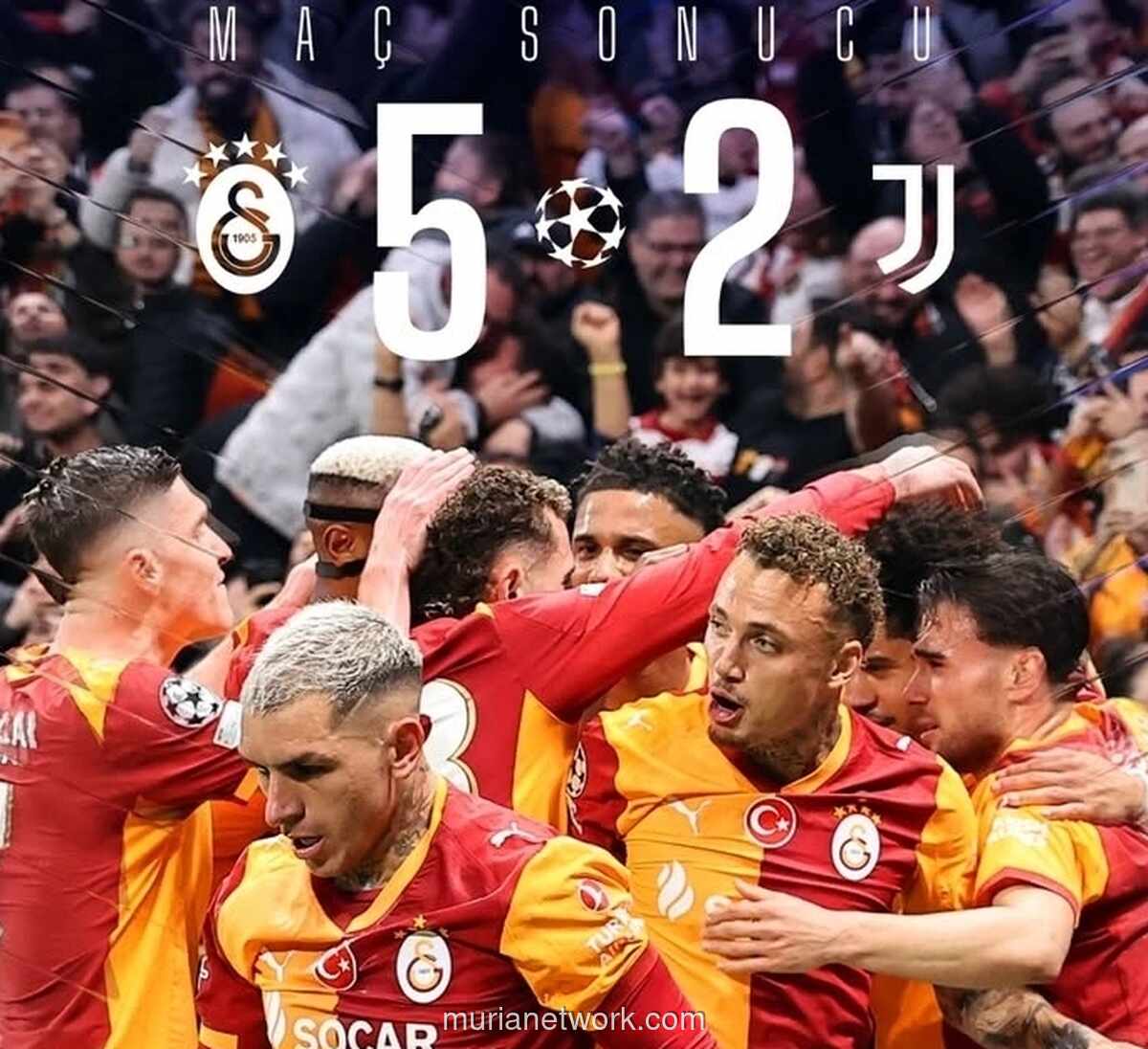 Galatasaray Hajar Juventus 5-2 di Laga Dramatis Liga Champions