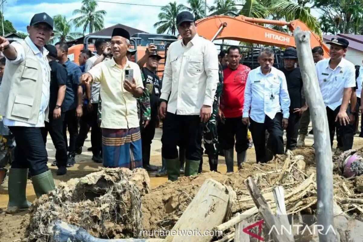 Banjir dan Longsor Landa Tapanuli Tengah, Gubernur Tinjau Lokasi dan Pastikan Bantuan