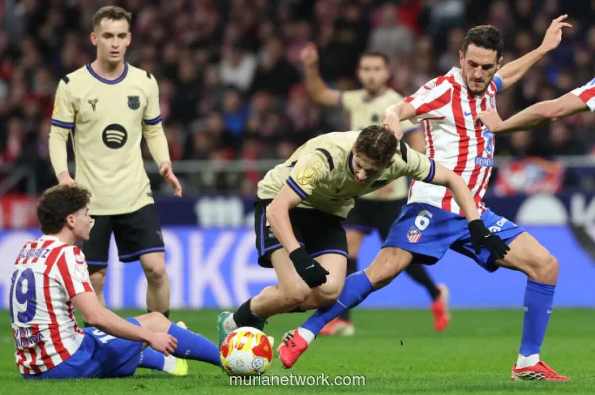 Atletico Madrid Hancurkan Barcelona 4-0 di Leg Pertama Semifinal Copa del Rey
