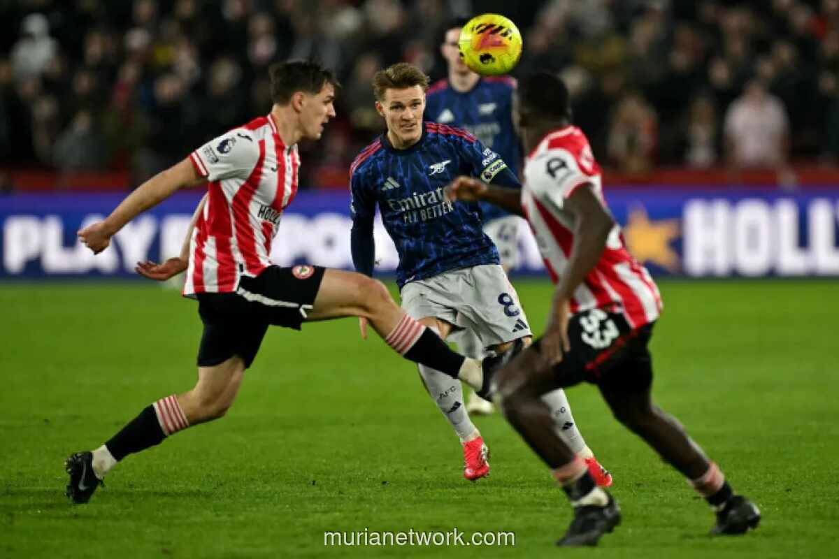 Arsenal Tersendat, Keunggulan atas Manchester City Menyusut Usai Imbang Lawan Brentford