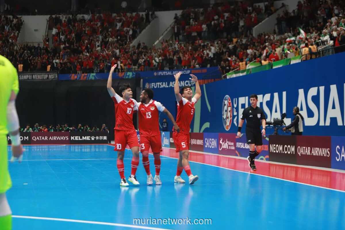 Timnas Futsal Indonesia Pimpin 4-3 Atas Iran di Babak Kedua Final Piala Asia