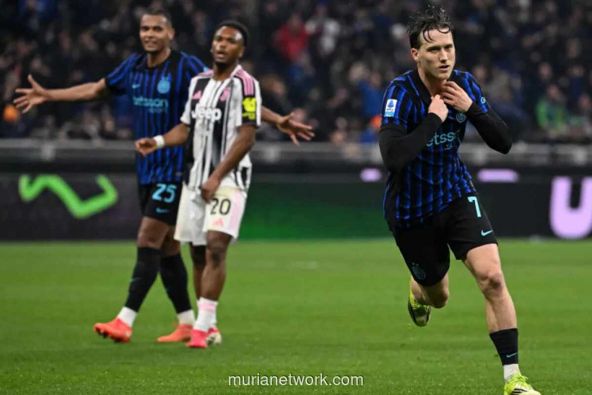 Inter Milan Kalahkan Juventus 3-2 dalam Drama Kartu Merah dan Gol Akhir Zielinski