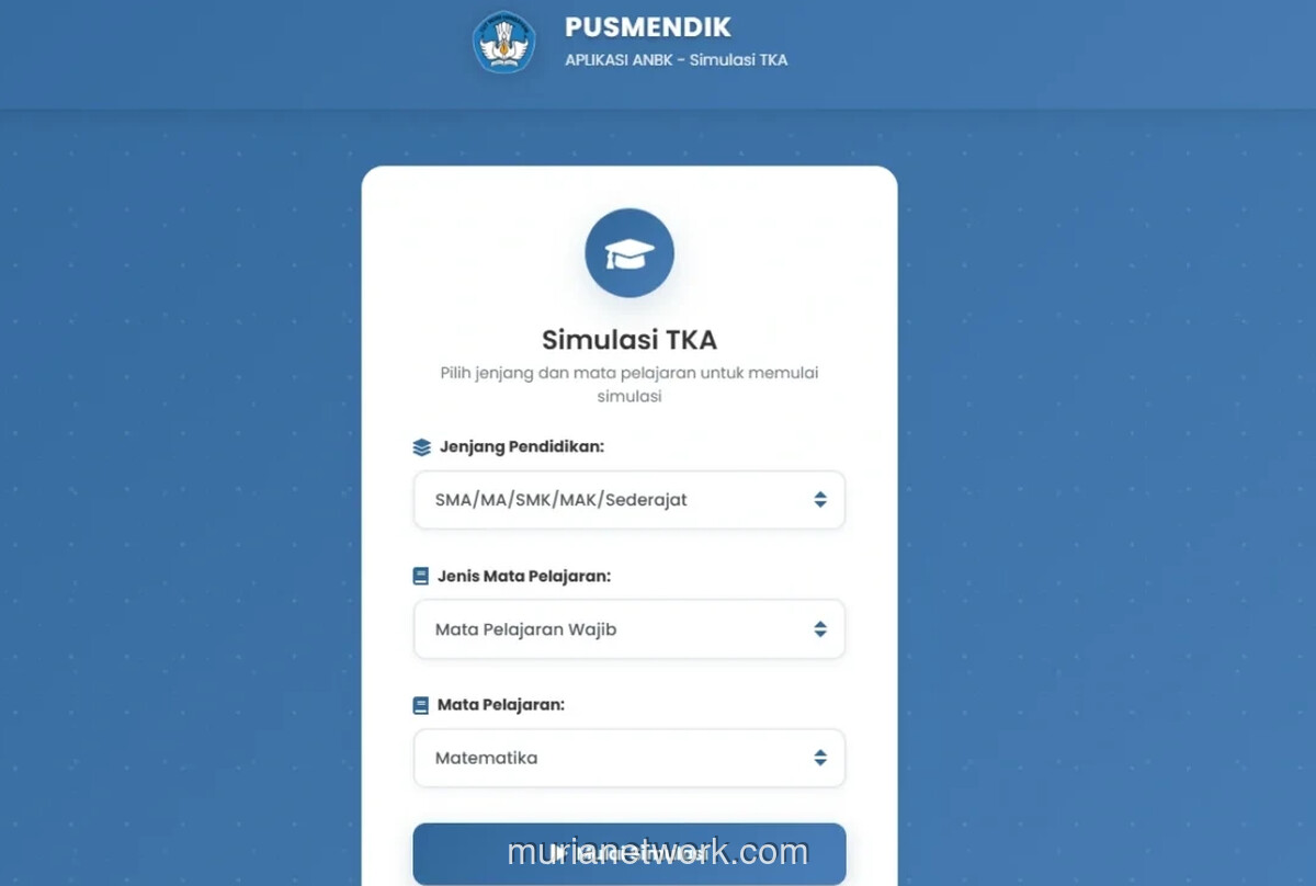 Kemendikdasmen Buka Simulasi Resmi TKA 2026 untuk Siswa SD dan SMP