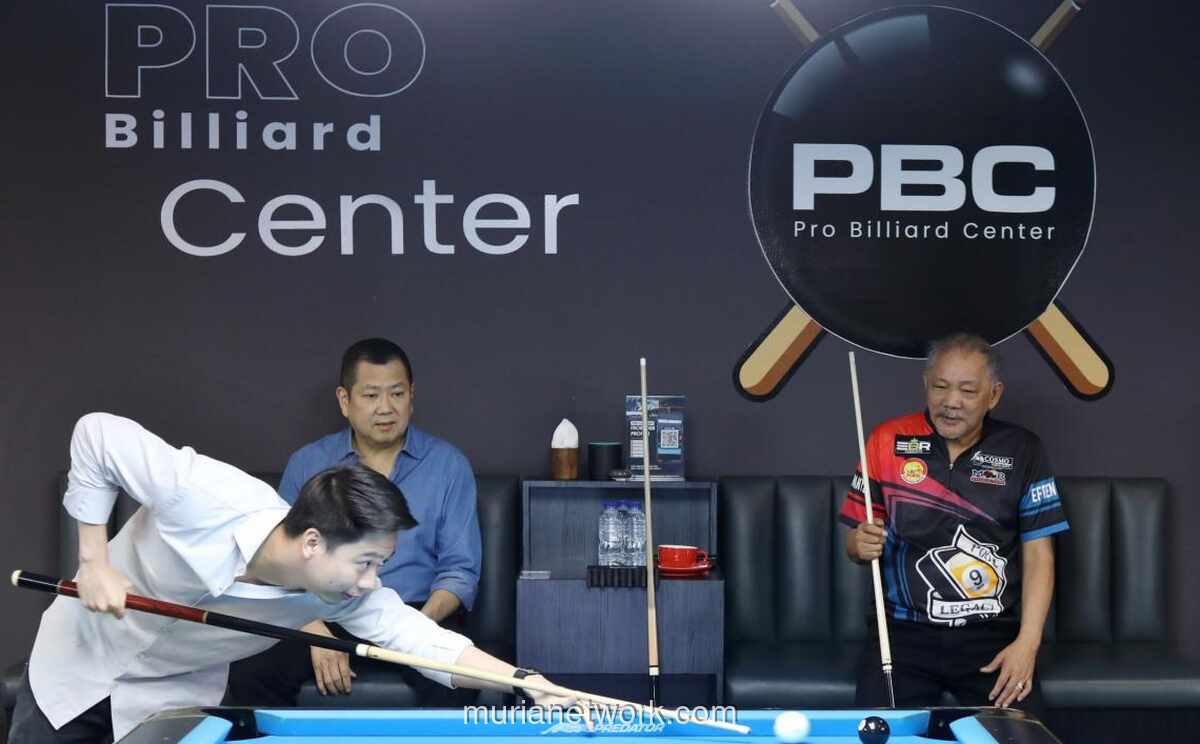 Kevin Sanjaya Uji Nyali Hadapi Legenda Biliar Reyes dan Bustamante di Jakarta