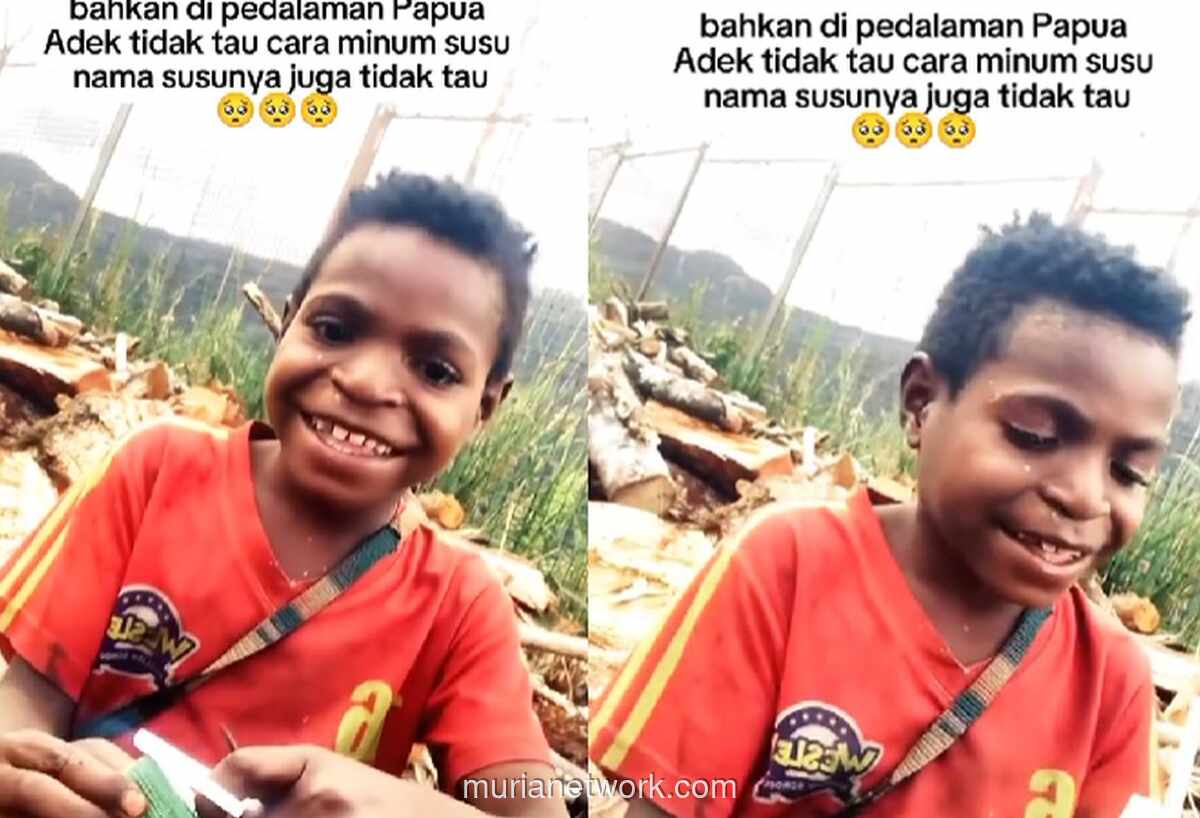 Video Bocah Papua Bingung Minum Susu Kotak Soroti Kesenjangan dan Tantangan Distribusi