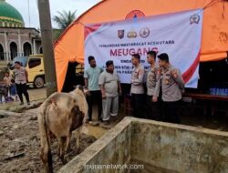 Mahasiswa STIK-PTIK Hidupkan Tradisi Meugang untuk Penyintas Bencana di Aceh Utara